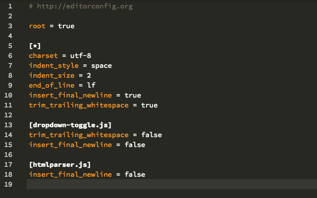 Introducing EditorConfig support
