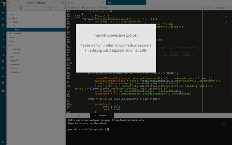 Know when you are offline